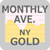 NY金相場 月間平均チャート