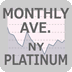 NYプラチナ相場 月間平均チャート